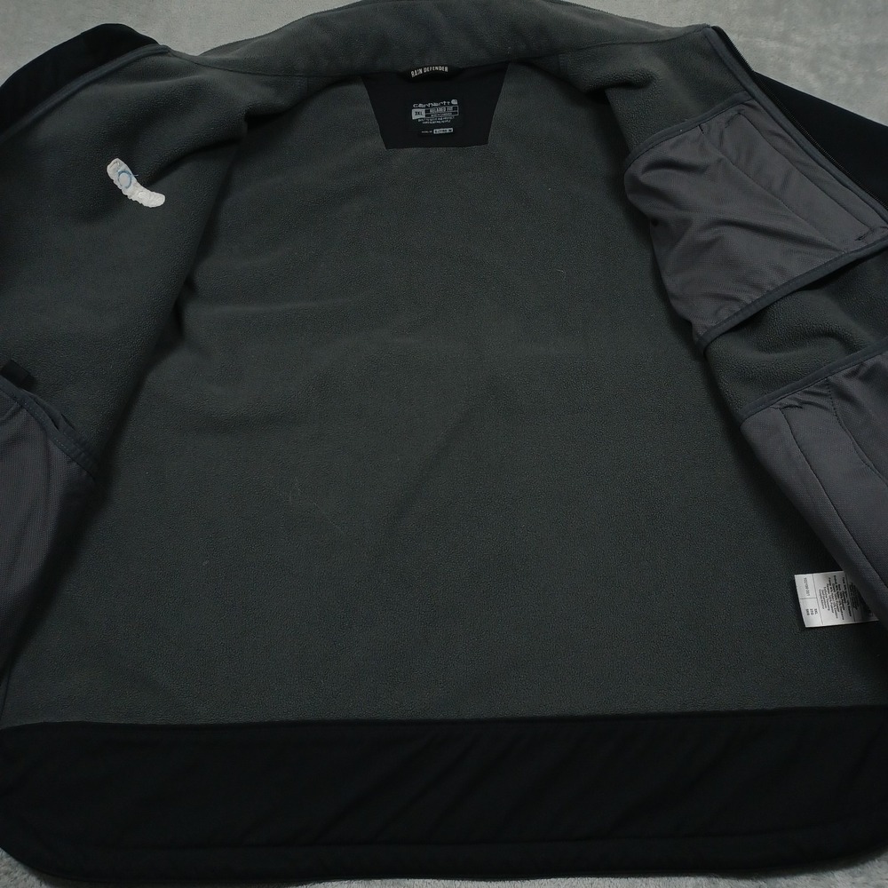 Carhartt Jacket Mens 3XL Black Rain Defender Workwear Relaxed Fit Heavyweight - Picture 6 of 11